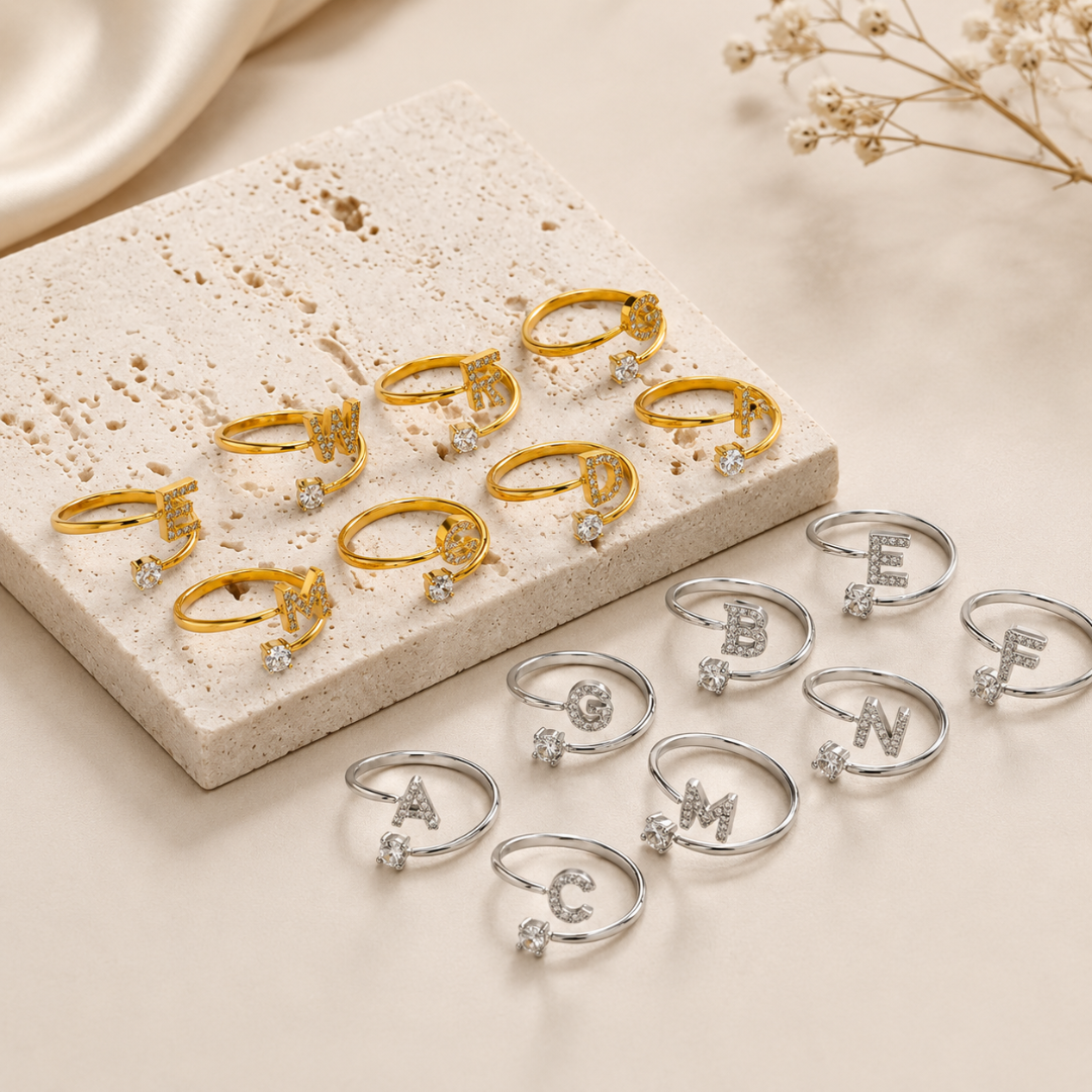 Anillo con Inicial Personalizado