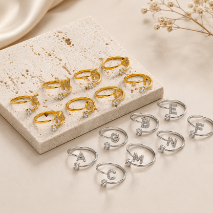 Anillo con Inicial Personalizado